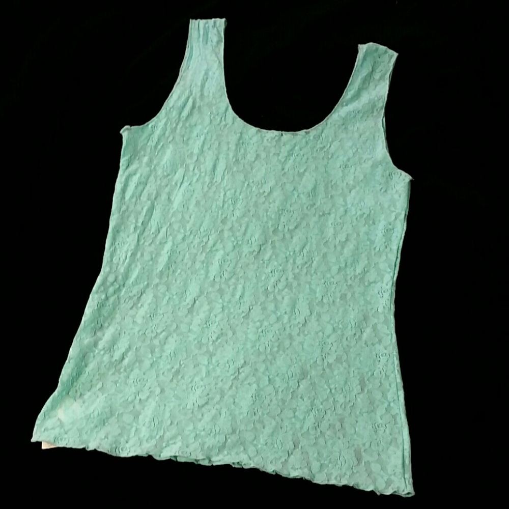 Hanky Panky mint green lace